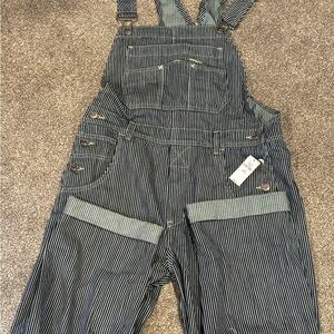 Gap Striped Denim Overalls Full Length XS Petite